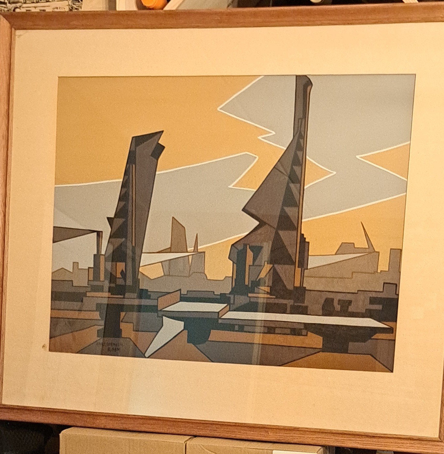 "Rotterdam" door Adriaan Cornelis, Antiek en Kunst, Ophalen
