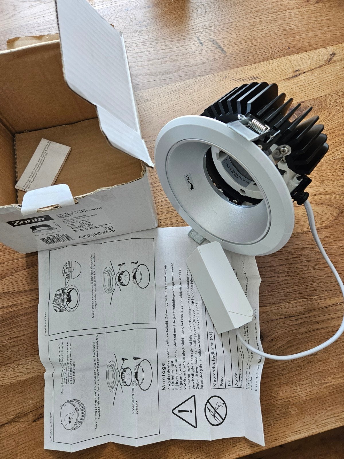 Zenia-Genoa Inbouwspot - Max 30W LED MEGAMAN, Overige merken, Nieuw, Overige fittingen, Ophalen of Verzenden