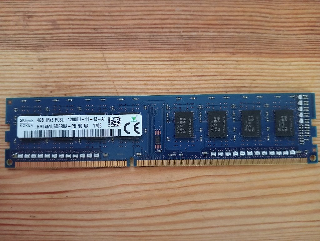 SK Hynix DDR 3 1 x 4 GB 1600Mhz, DDR3, Ophalen of Verzenden, Zo goed als nieuw, Desktop