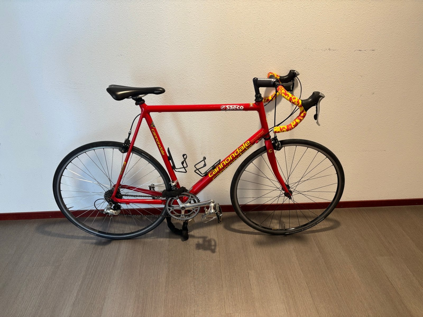 Vintage Cannondale Saeco CAAD 3 Racefiets - 63 cm, Fietsen en Brommers, 28 inch, Aluminium, Zo goed als nieuw, 61 tot 65 cm