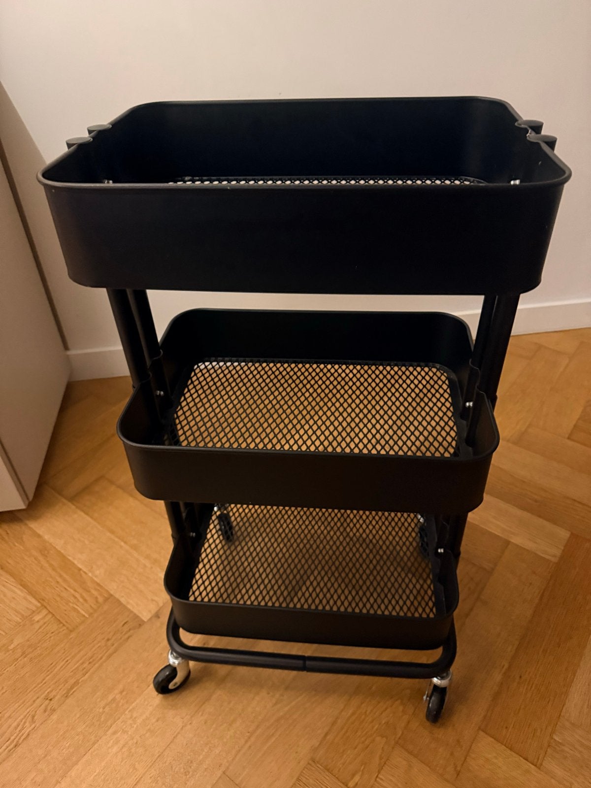 Ikea Raskog roltafel - Zwart, zeer goede staat, Ophalen, Zo goed als nieuw