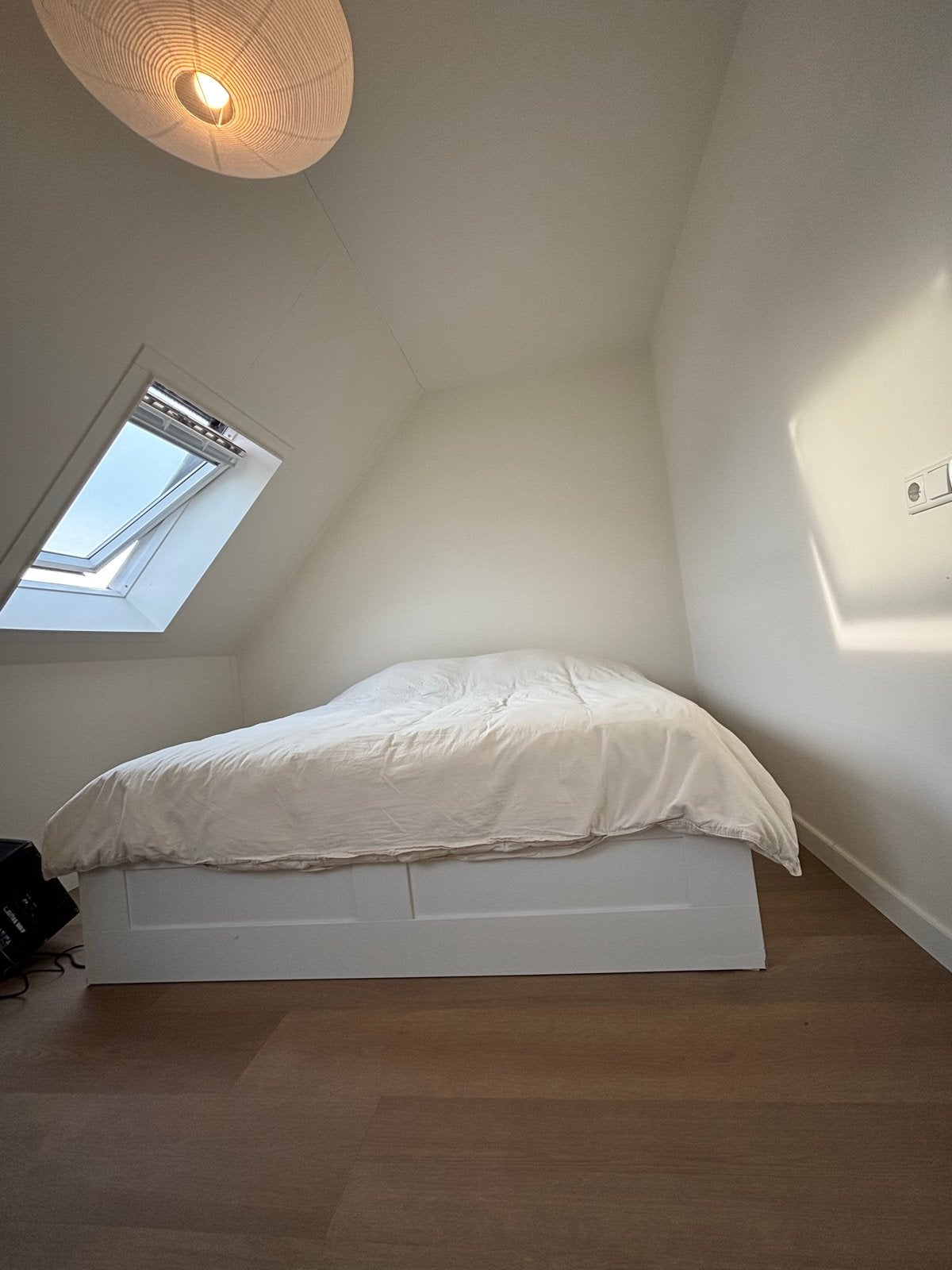 IKEA Brimnes bed 180x200 met opbergruimte, Ophalen, Gebruikt, Wit, Tweepersoons