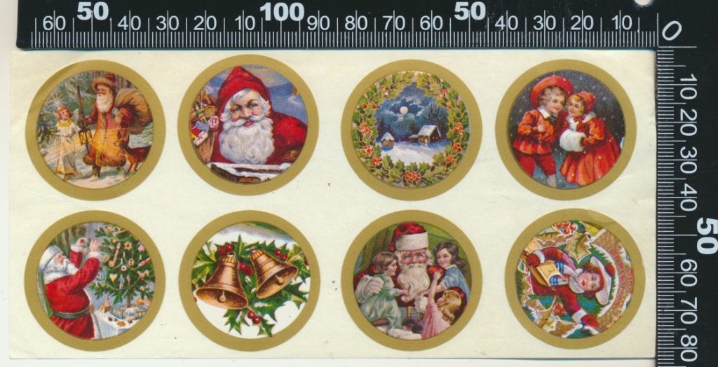 Sticker: Kerstmis (Stickervel 2), Verzenden, Zo goed als nieuw, Bedrijf of Vereniging