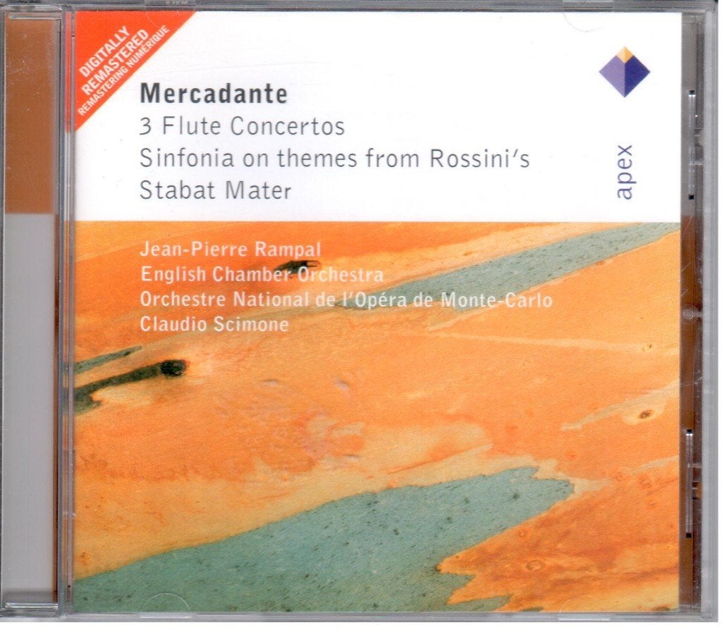 Saverio Mercadante - 3 flute concertos, Gebruikt, Overige componisten, Inclusief boekje, Ophalen of Verzenden