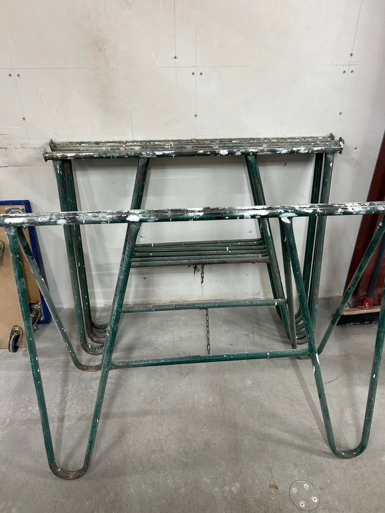 4 stuks schragen - Hoogte 84 cm, Breedte 113 cm, Ophalen, Gebruikt, Overige typen, Minder dan 2 meter