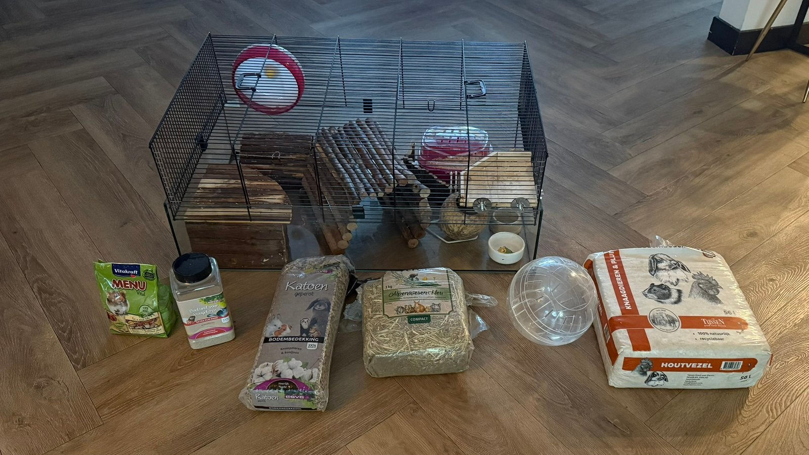 Inter-zoo hamsterkooi. Hamsterscape 78. Incl toebehoren., Kooi, Gebruikt, Hamster, 75 tot 110 cm