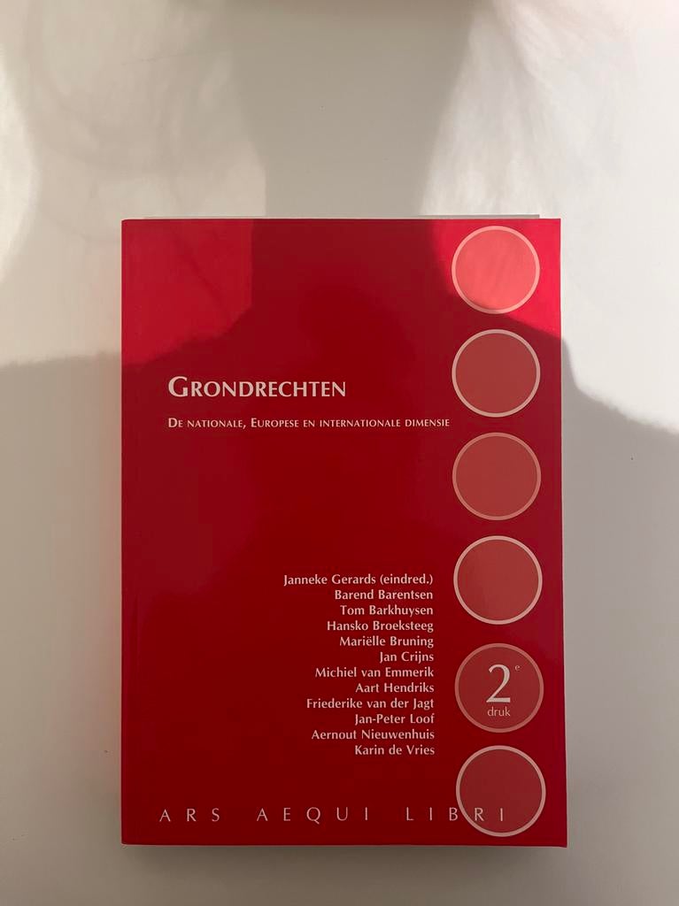 Grondrechten / Ars Aequi Handboeken,  2e druk, Boeken, Studieboeken en Cursussen, Ophalen of Verzenden, Gamma, Zo goed als nieuw