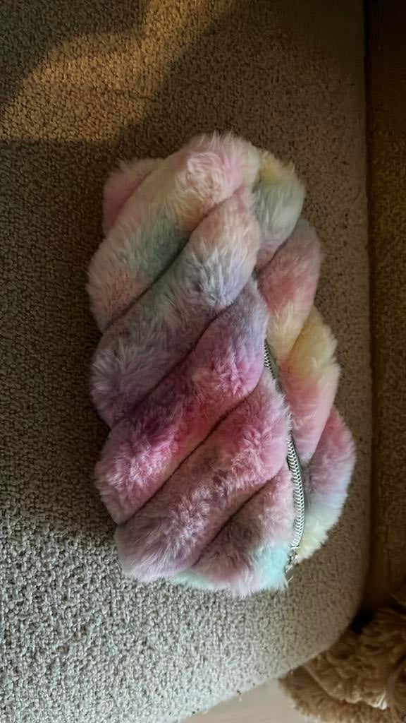 Fluffy regenboog tasje, Ophalen of Verzenden, Nieuw