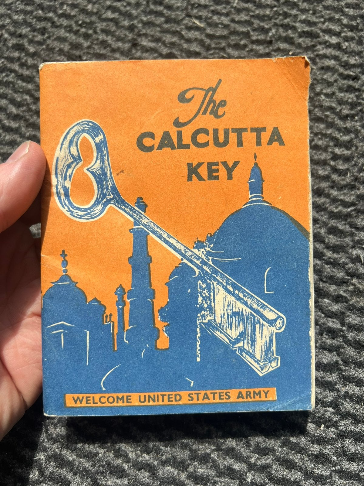 WO2 Amerikaans the Calcutta Key Pocket Guide CBI India 1944, Amerika, Verzenden, Boek of Tijdschrift
