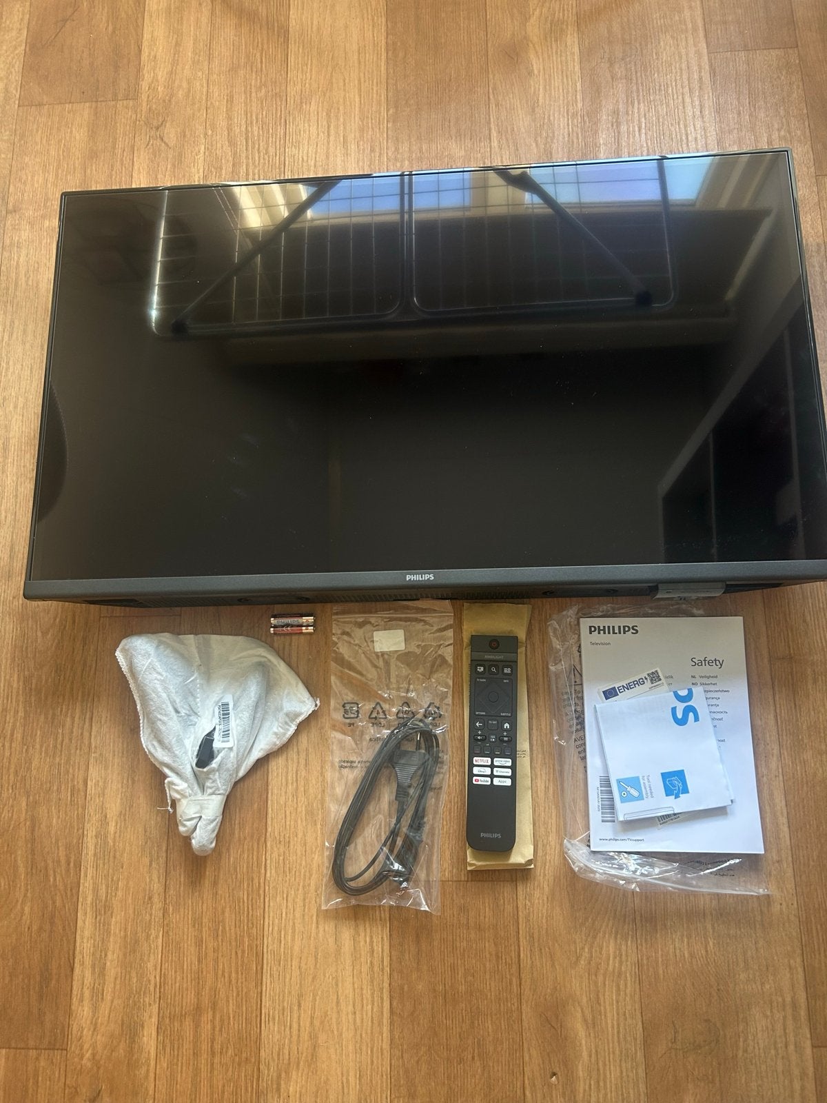 Nieuwe Philips 32 inch Smart TV met Ambilight, Philips, LED, Nieuw, 100 Hz