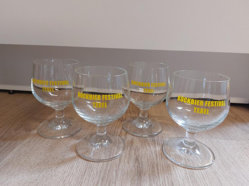 Bockbier festival Texel glazen, Ophalen of Verzenden