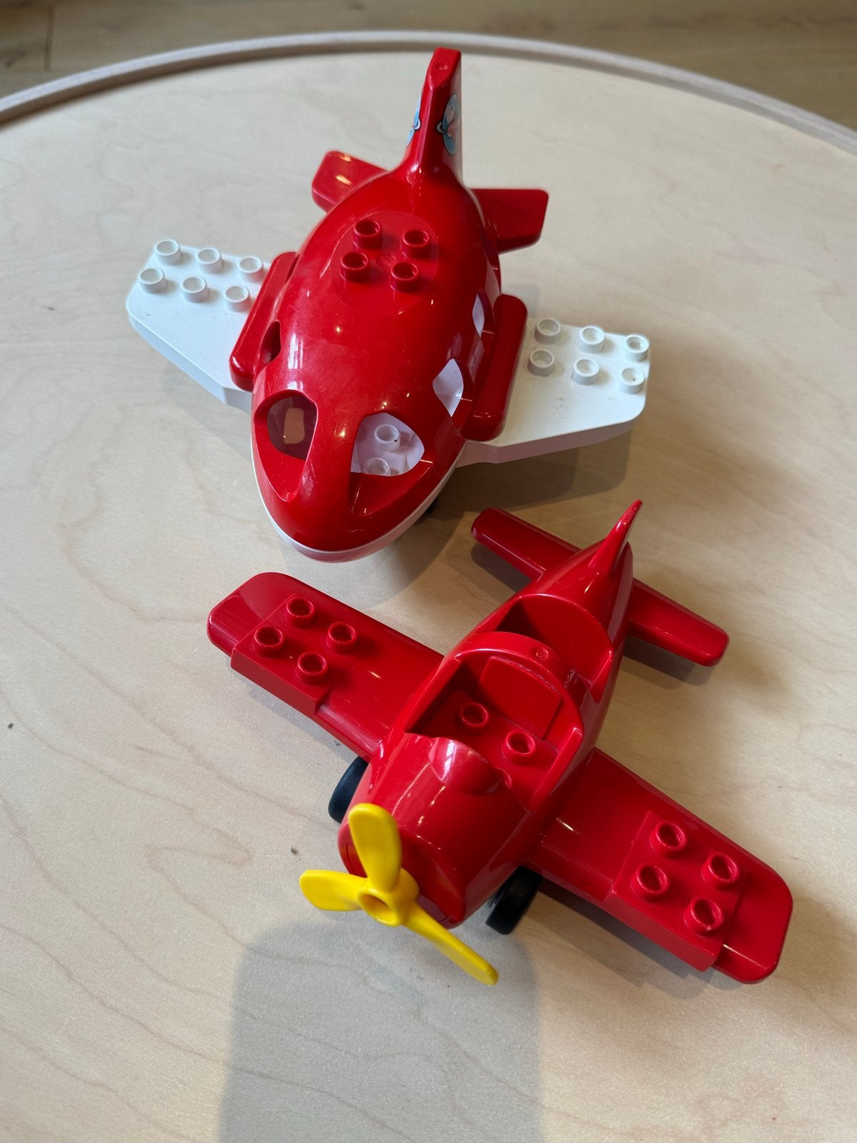LEGO Duplo Vliegtuigen Set - Rood, Ophalen, Gebruikt, Complete set, Duplo