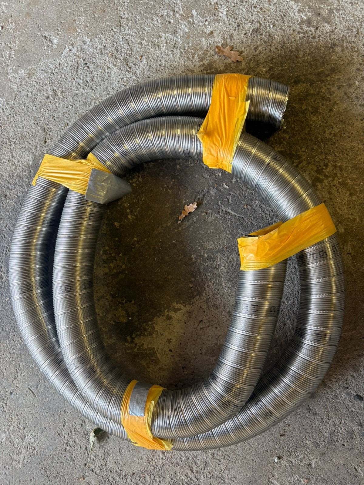 RVS slang / buis. 60mm  diameter., 6 meter of meer, Overige typen, Ophalen of Verzenden, Zo goed als nieuw