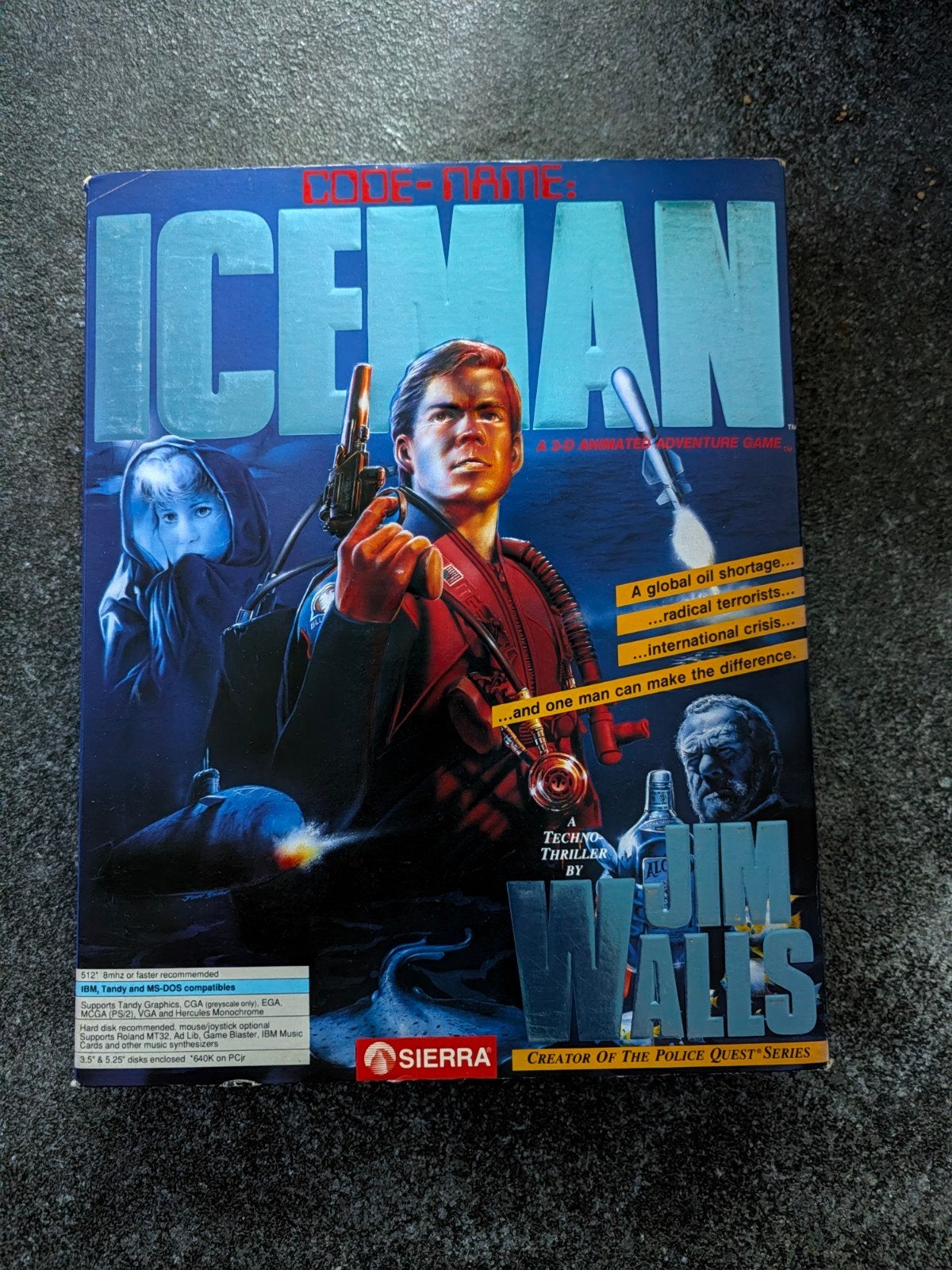 Code-Name: Iceman - Klassiek avonturenspel (MS-DOS), Avontuur en Actie, Gebruikt, 1 speler, Ophalen of Verzenden
