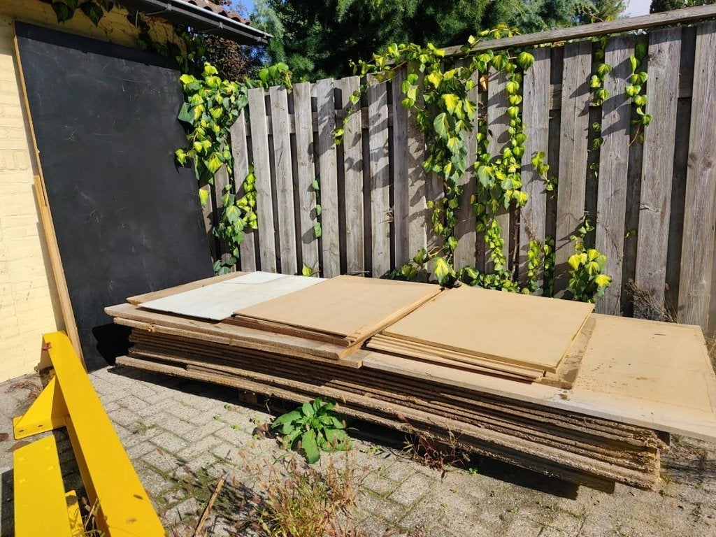 Grote partij plaatmateriaal – bekisting – alles in één koop, Ophalen, Gebruikt