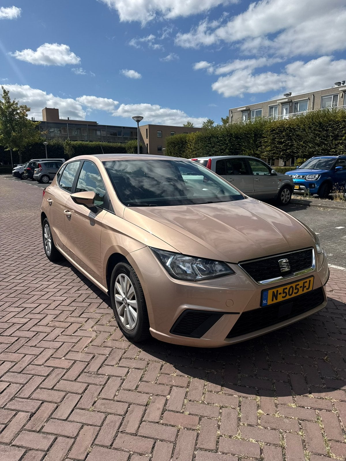Seat Ibiza 1.0 TSI 75pk 2018 Bruin, Auto's, Seat, Voorwielaandrijving, 540 kg, Bruin, Ibiza