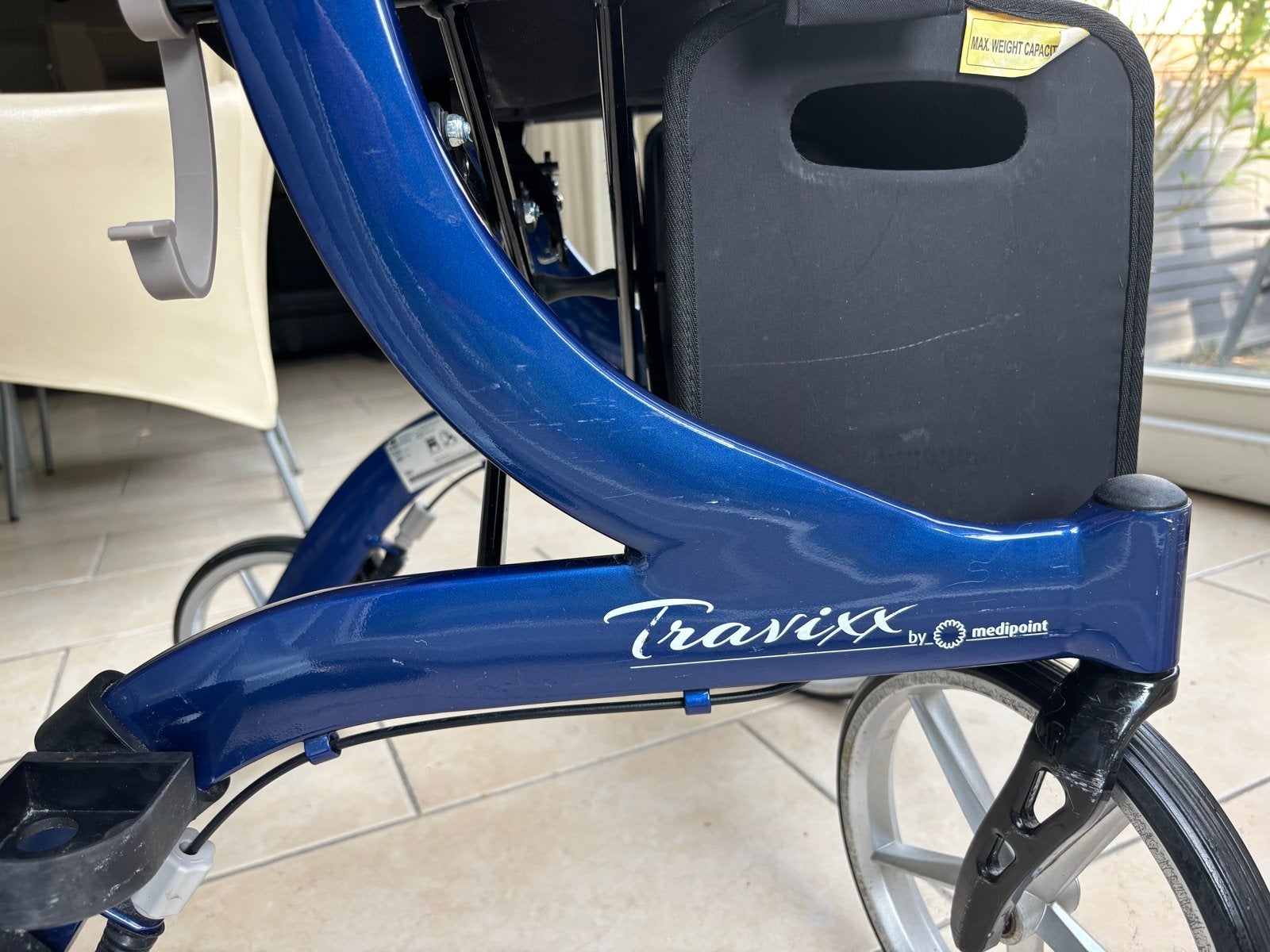 Travixx Deluxe rollator dark blue (s), Ophalen, Opvouwbaar, Gebruikt