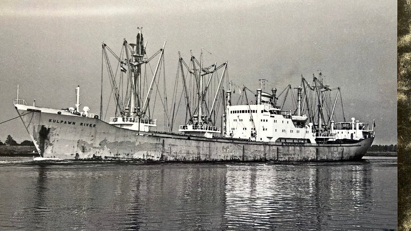 KULPAWN RIVER  Black Star Line  werf Vlissingen Schelde, Ophalen of Verzenden, Zo goed als nieuw, Kaart, Foto of Prent