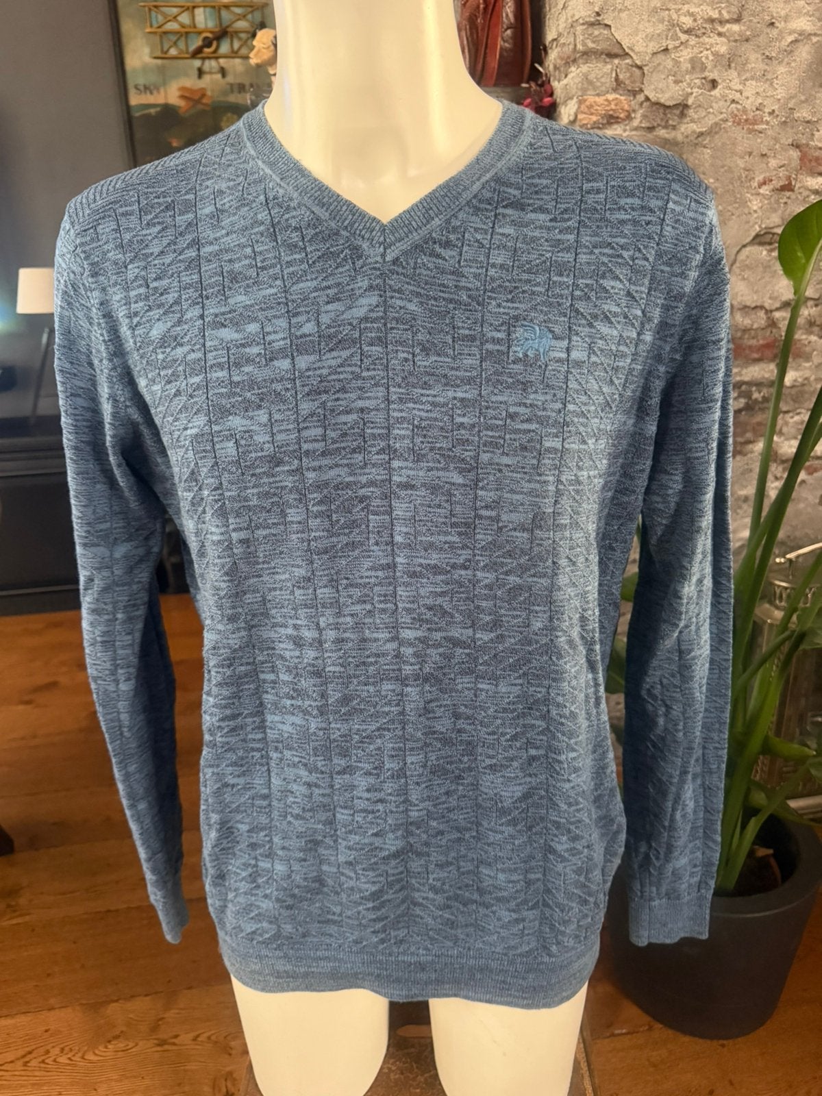 Vanguard trui maat L, topstaat, Ophalen, Zo goed als nieuw, Blauw