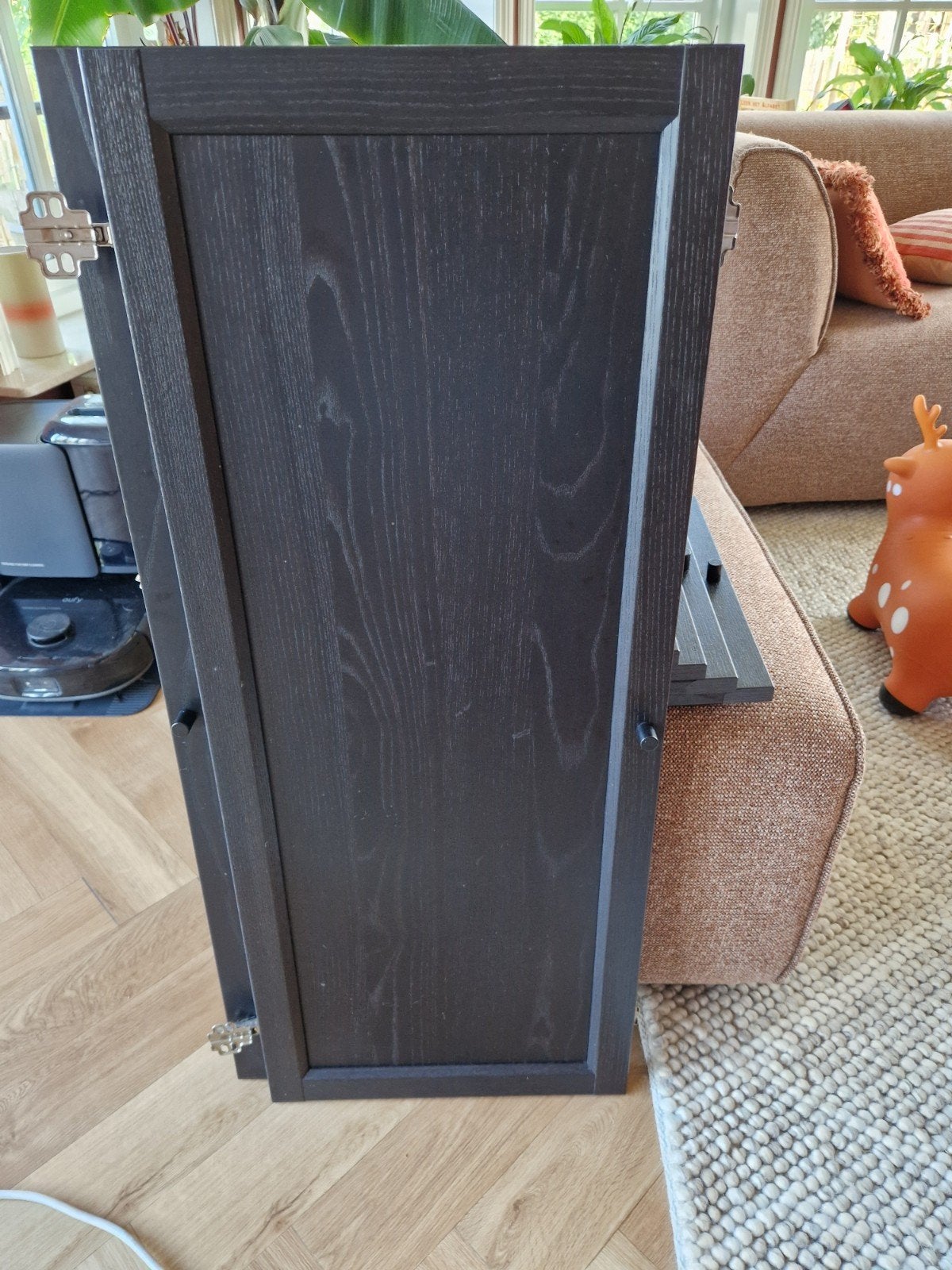 2 Oxberg deurtjes Ikea zwart eiken, Ophalen, Minder dan 50 cm, Zo goed als nieuw, Minder dan 100 cm