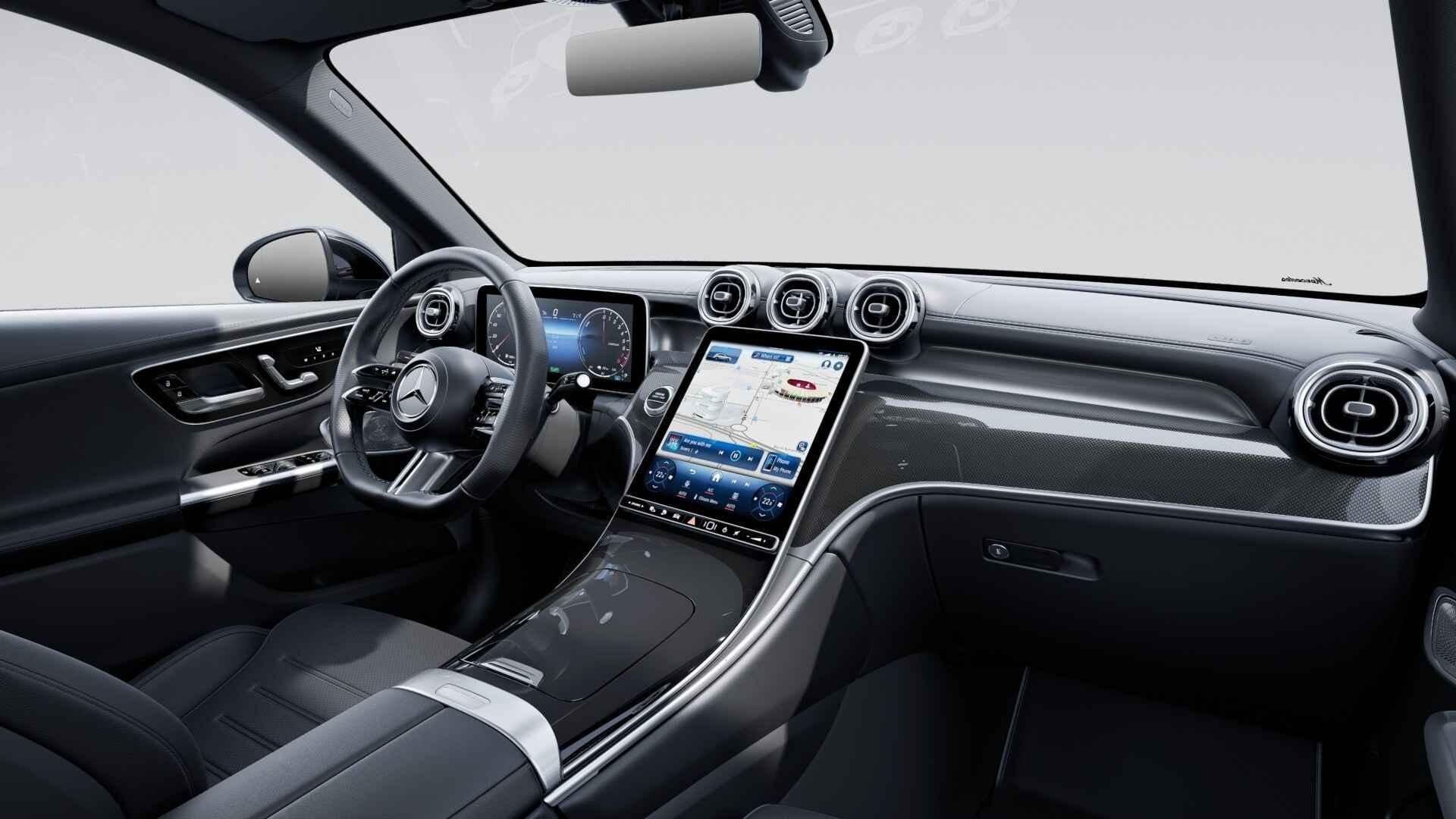 Mercedes-Benz GLC-klasse 300e 4MATIC Business Solution AMG |, Auto's, 4 cilinders, 2255 kg, Zwart, Plug-in hybride