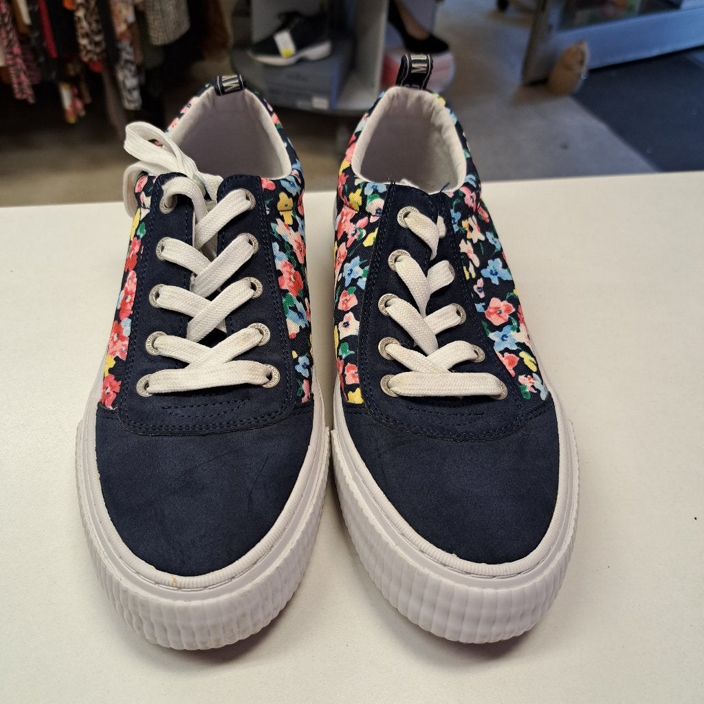 Mustang gympen donkerblauw + gekleurde bloemen 41 nr 48185, Kleding | Dames, Schoenen, Blauw, ., Ophalen of Verzenden, Mustang