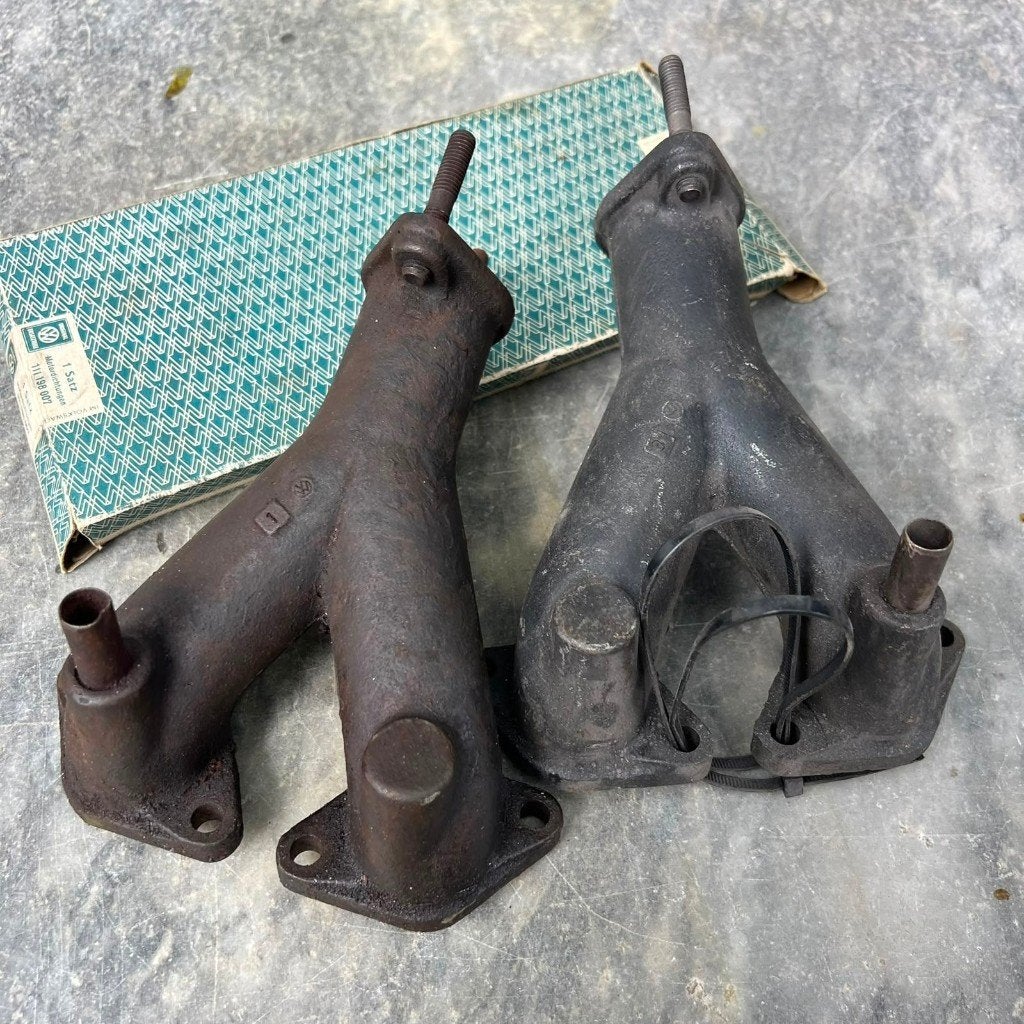 VW Type 4 inlaatspruitstukset met dubbele carburateur, Ophalen of Verzenden, Gebruikt