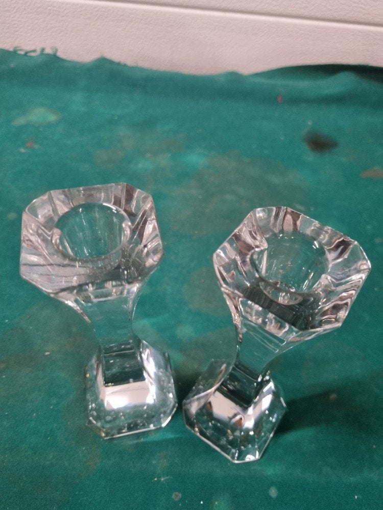 kandelaars kristal villeroy en boch 2 stuks, Ophalen of Verzenden, 'T Olde Gre-j, Info@toldegrej.nl, Endepoelstraat 20f Didam