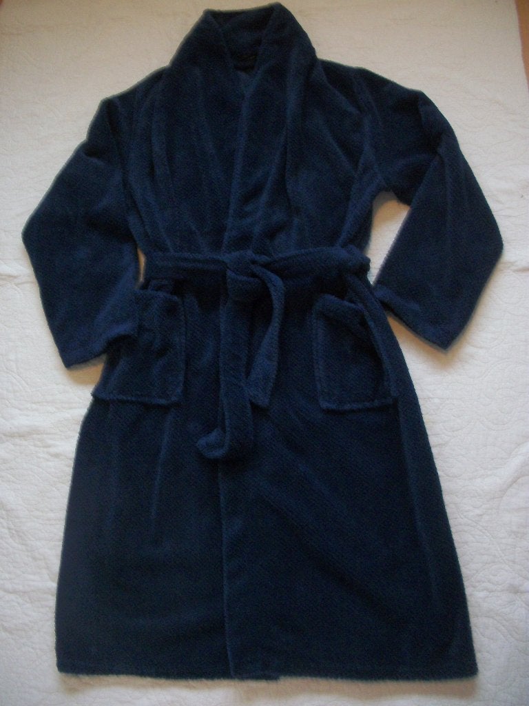 Zachte Badjas Livello - Blauw - XL - zgan, Livello, Ophalen of Verzenden, Nieuw, Maat 46/48 (XL) of groter
