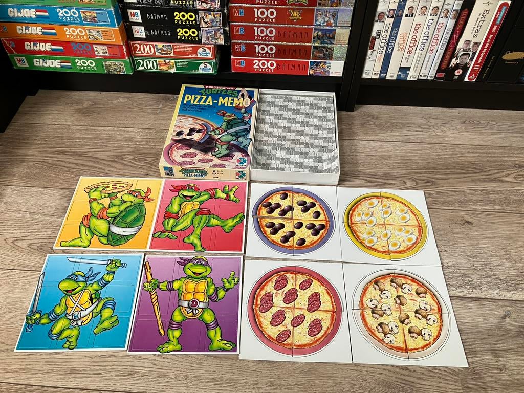 Teenage Mutant Hero Turtles pizza-memo, Hobby en Vrije tijd, Gezelschapsspellen | Bordspellen, Ophalen of Verzenden, Zo goed als nieuw