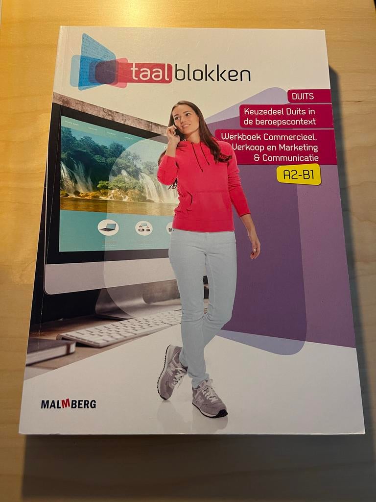Taalblokken Duits A2-B1 Werkboek Commercieel mbo, Boeken, Ophalen of Verzenden, Zo goed als nieuw