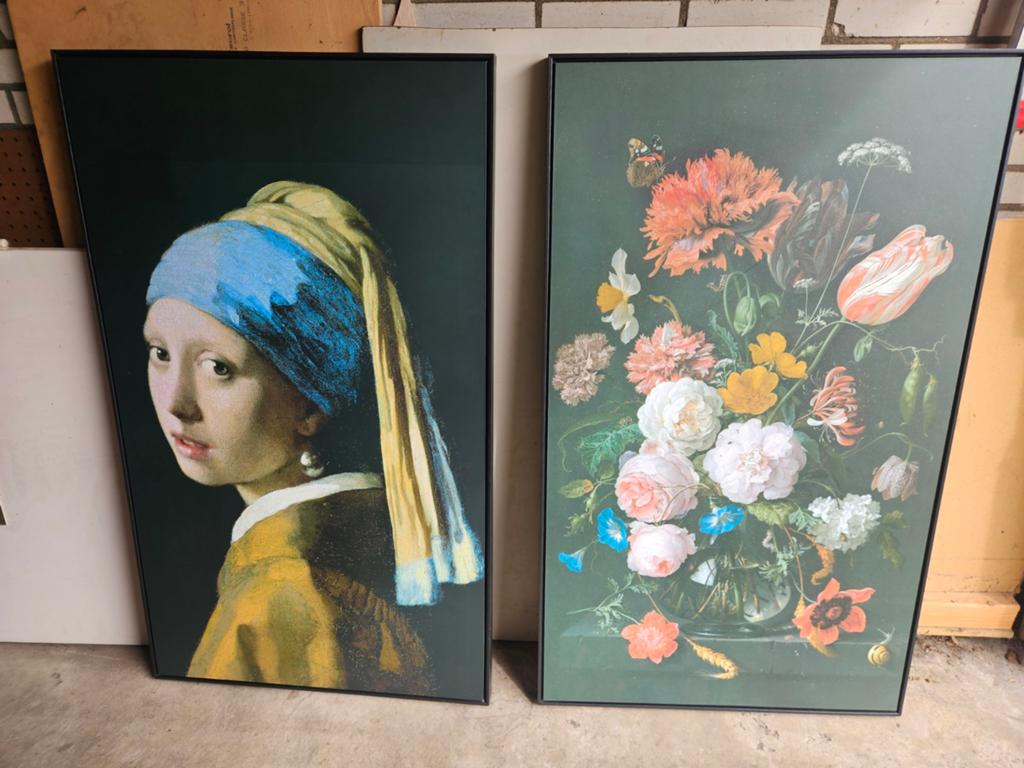Still leven en meisje met de parel, Ophalen, Zo goed als nieuw, Schilderij