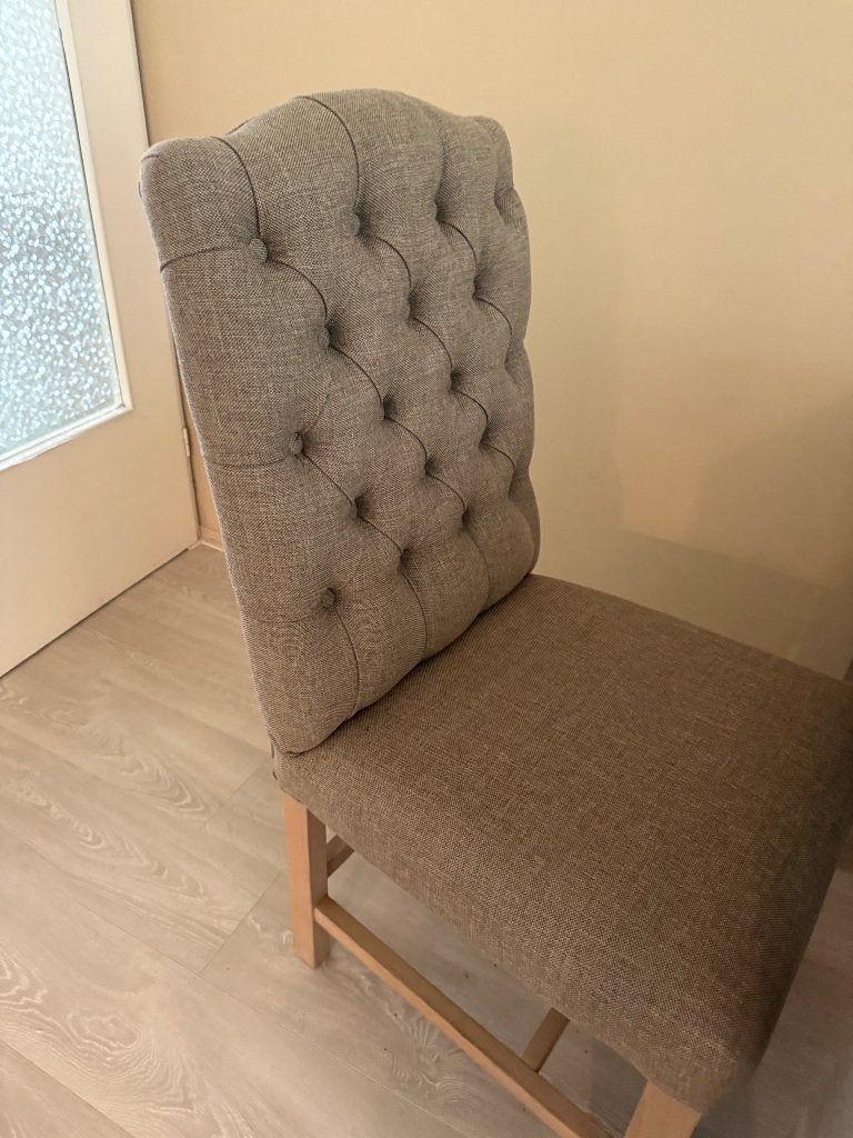Stoelen, salontafel, tv. Tv-kast , kast, Ophalen, Zo goed als nieuw, Stof, Grijs