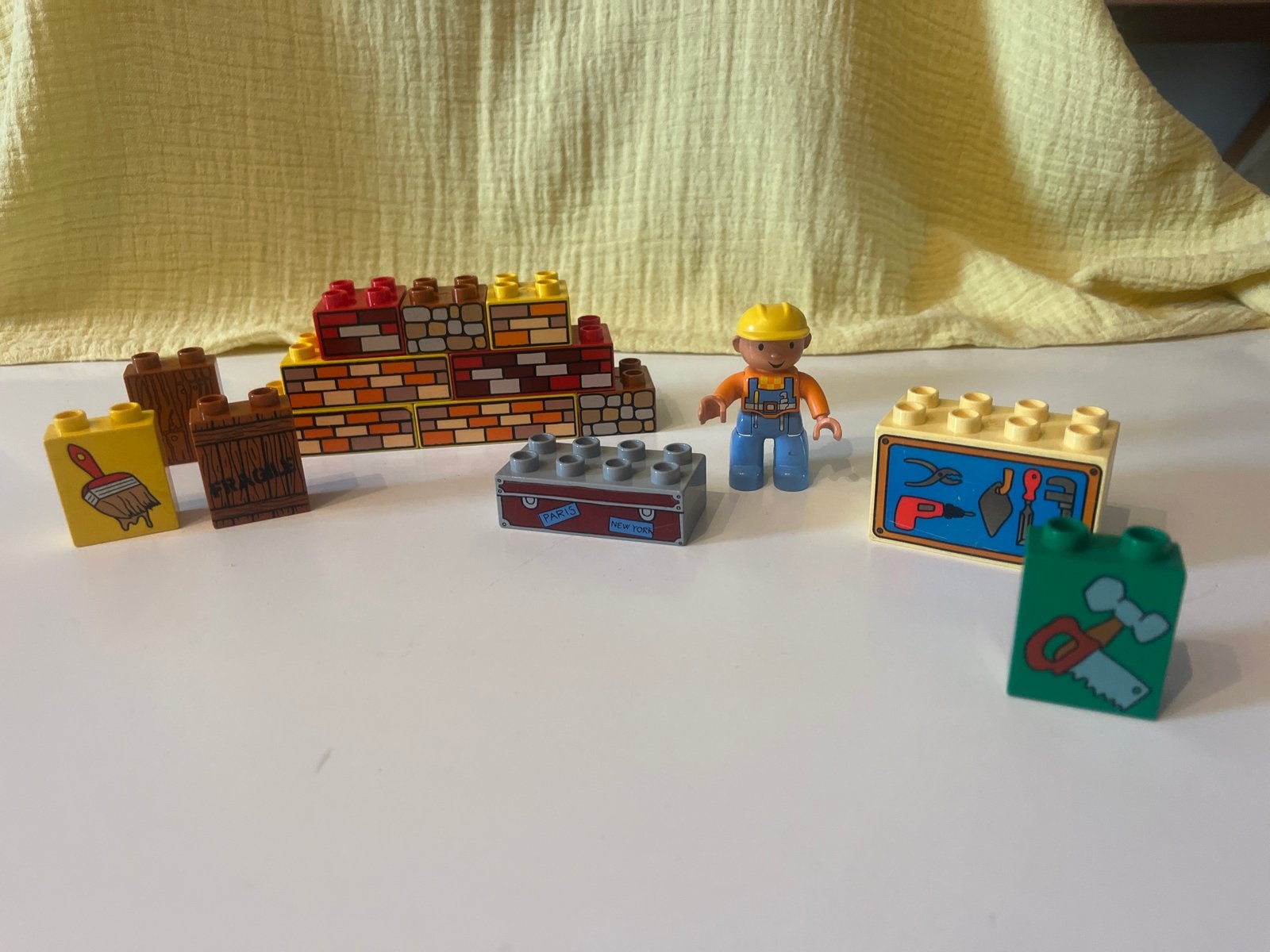 Duplo bouwstenen met Bob de Bouwer figuur, Ophalen of Verzenden, Gebruikt, Overige merken