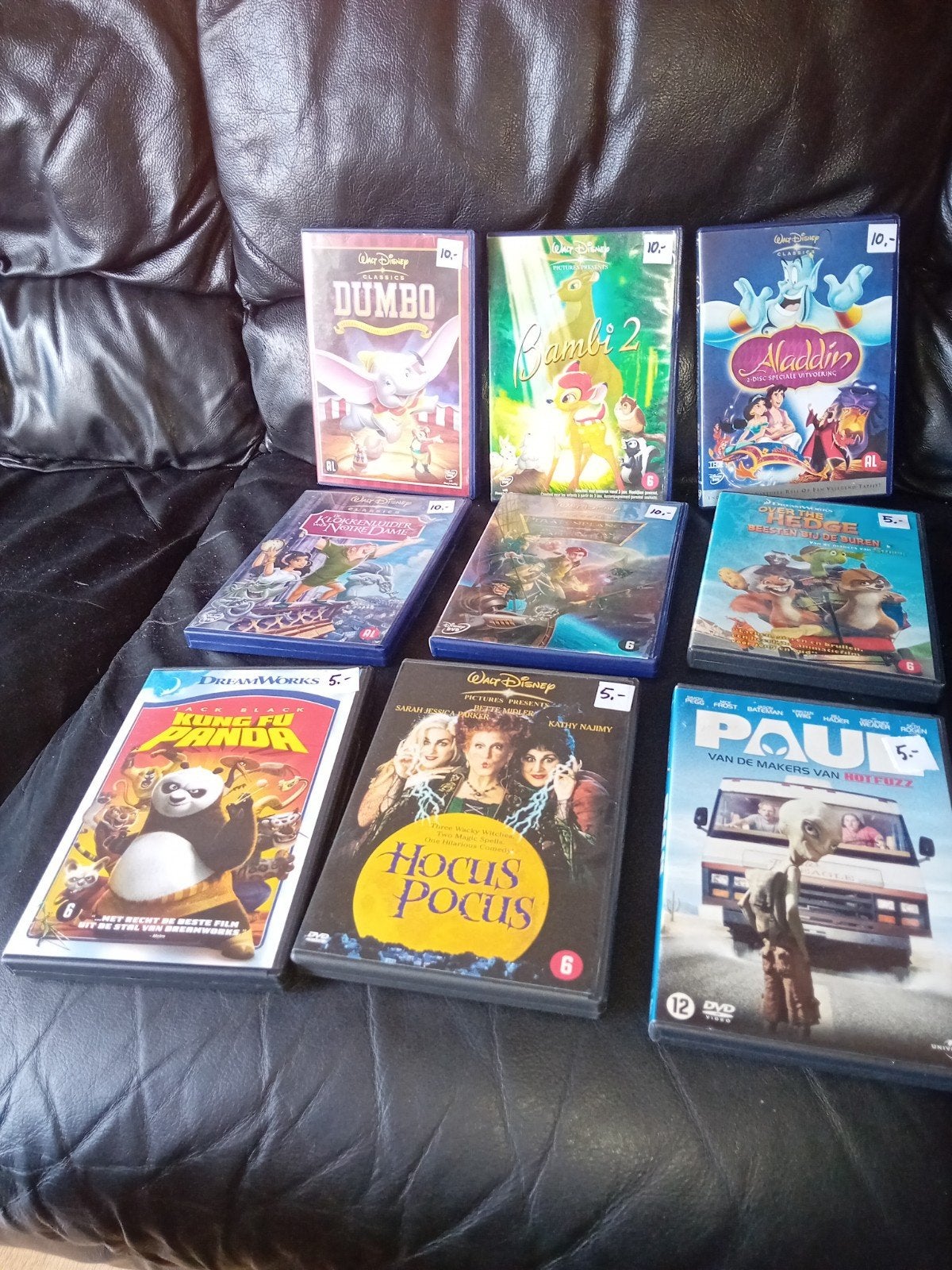 DIVERSE TEKENFILMS VAN WALT DISNEY ZOALS BAMBI - DOMBO, Alle leeftijden, Ophalen of Verzenden, Zo goed als nieuw, Nederlands