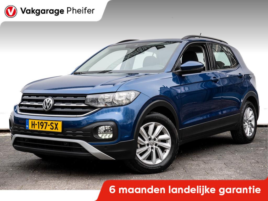 Volkswagen T-Cross 1.0 TSI Life Climate control/ Blindspot/, Voorwielaandrijving, Met garantie (alle), Blauw, 620 kg