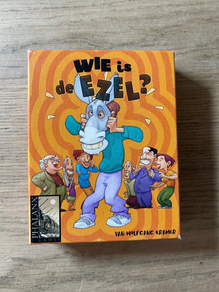 Wie is de Ezel? Kaartspel, Hobby en Vrije tijd, Gezelschapsspellen | Kaartspellen, Ophalen of Verzenden, Zo goed als nieuw