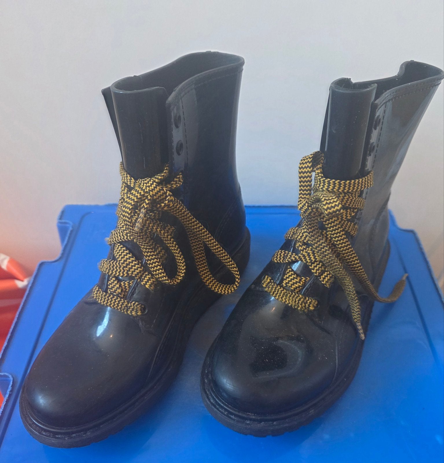 Zwarte regenlaarzen maat 36, Kleding | Dames, Schoenen, Ophalen of Verzenden, Nieuw, Zwart, Regenlaarzen