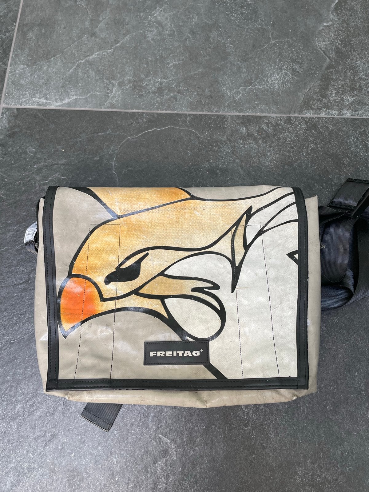 Freitag Dragnet Messenger Tas - Uniek Design, Ophalen of Verzenden, Gebruikt, Beige, Overige merken