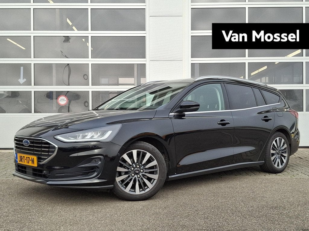 Ford Focus Wagon 1.0 EcoBoost Hybrid Titanium X | AGR | Appl, 12 maanden, Gebruikt, Zwart, Origineel Nederlands
