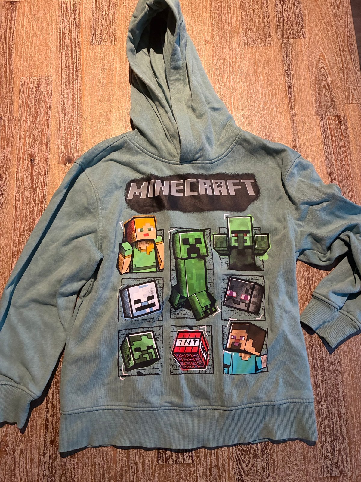 Minecraft hoodie maat 140, Ophalen of Verzenden, Gebruikt, Jongen, Trui of Vest