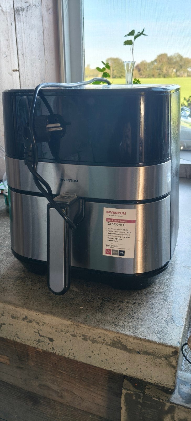 Inventum GF500HLD Heteluchtfriteuse XXL - Zo goed als nieuw, Ophalen of Verzenden, Zo goed als nieuw, Airfryer XXL, 1500 gram of meer