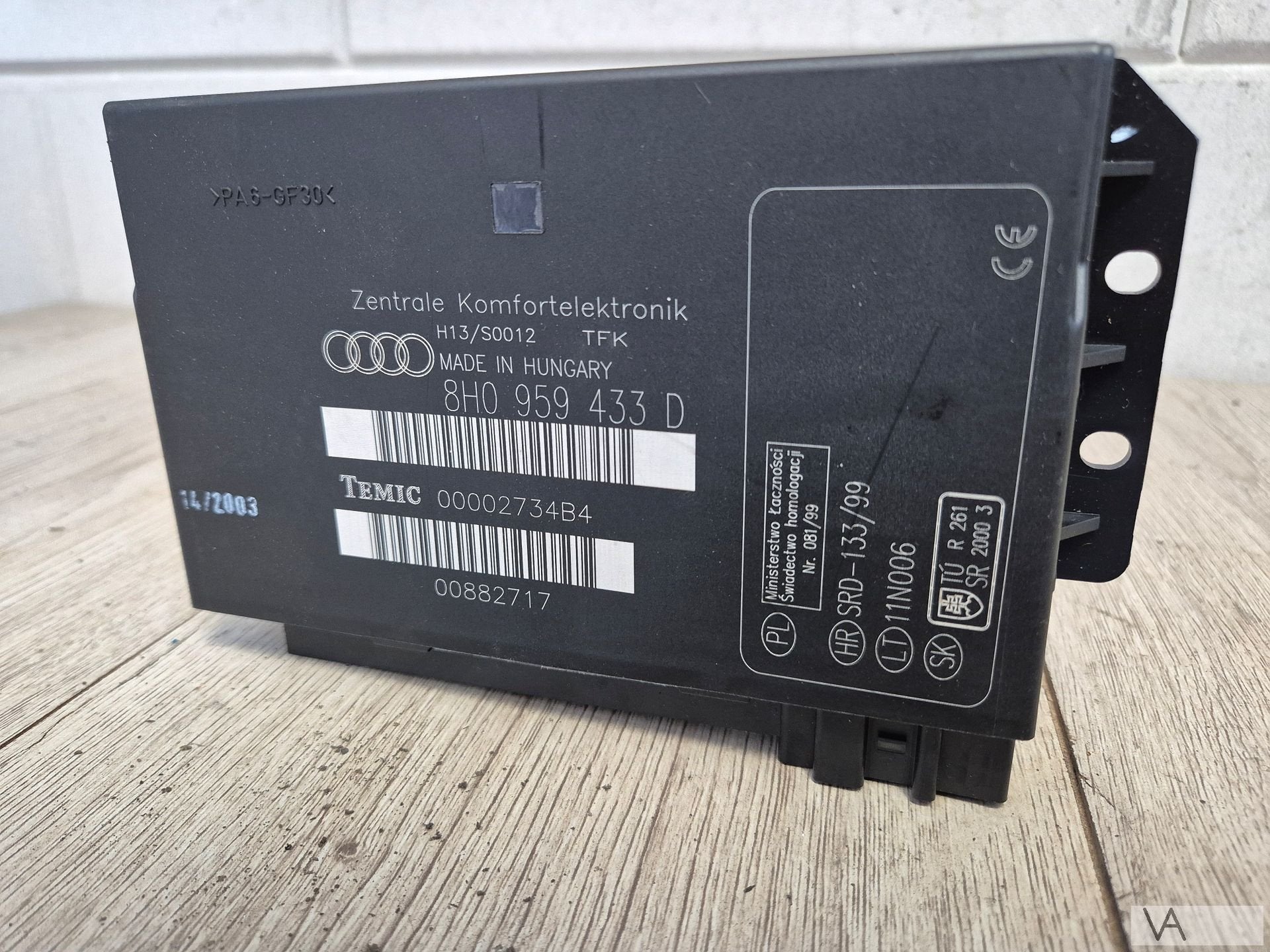 Comfort module / zekeringkast voor Audi A4 cabrio 8h0959433d, Auto-onderdelen, Gebruikt, -, -, -