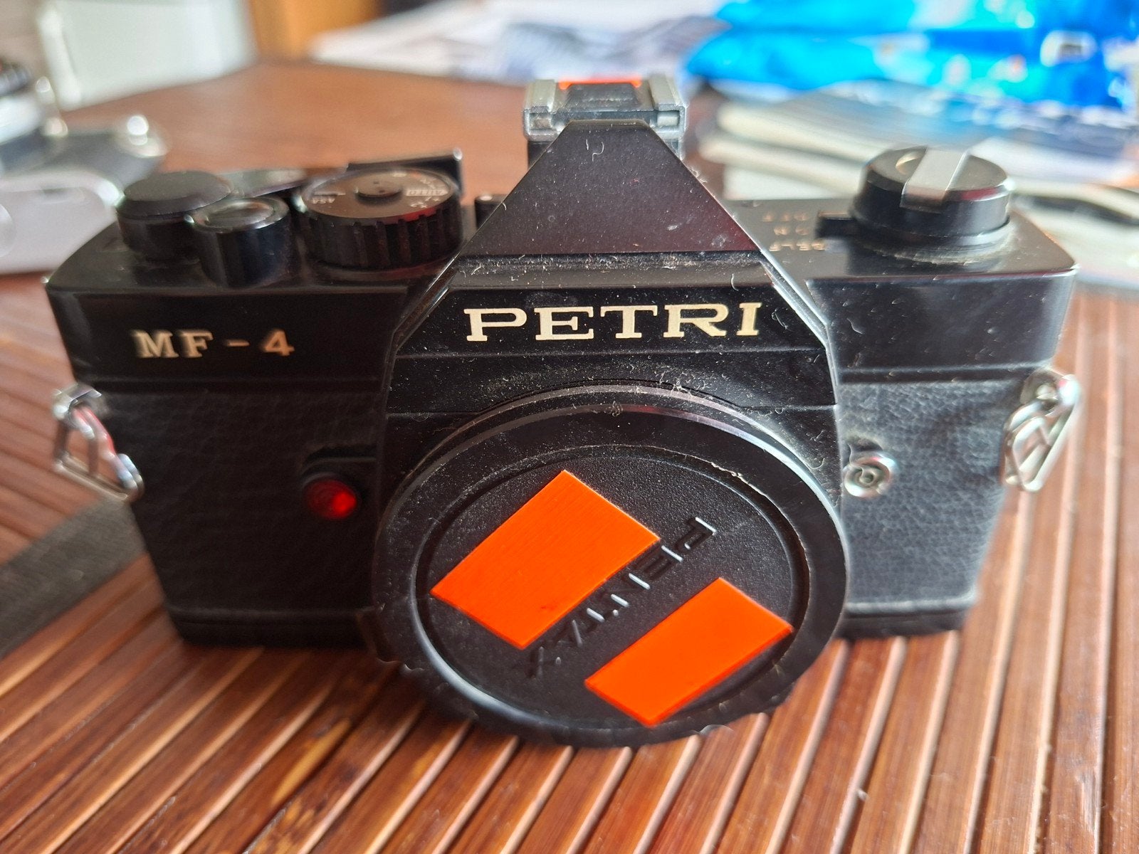 Vintage Petri MF-4 Spiegelreflexcamera  Klassieke Fotografie, Audio, Tv en Foto, Ophalen of Verzenden, Niet werkend, Spiegelreflex