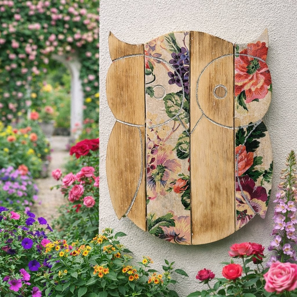 Uil hout Wanddecoratie, Hout, Meerkleurig, Ophalen of Verzenden, Landelijk