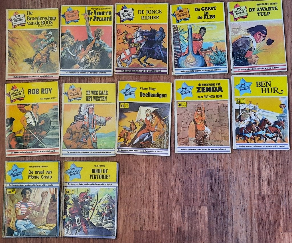 stripboeken 12x Top Illustrated Classics 1970-1974, Boeken, Eén stripboek, Ophalen of Verzenden, Gelezen