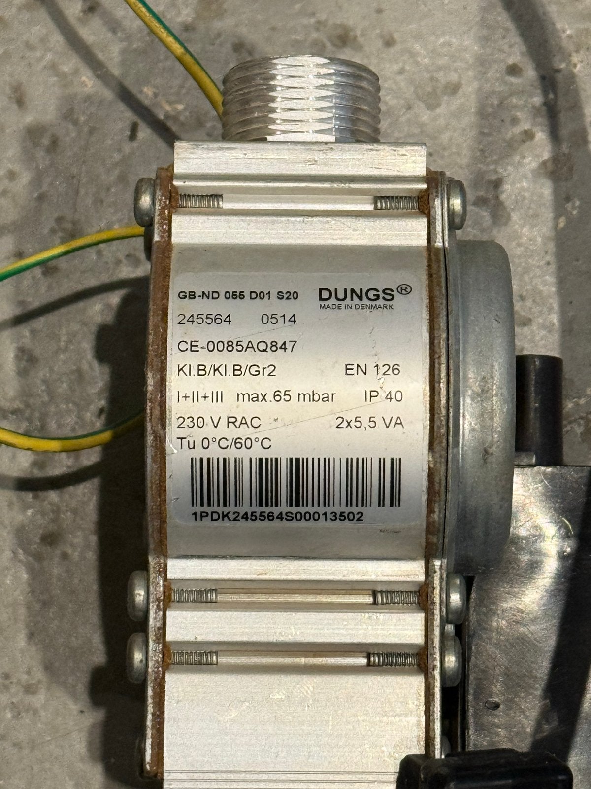 DUNGS GB-ND 055 D01 S20 Gasblok - Remeha Aventa, 30 tot 80 cm, Gebruikt, Overige typen, Minder dan 60 cm