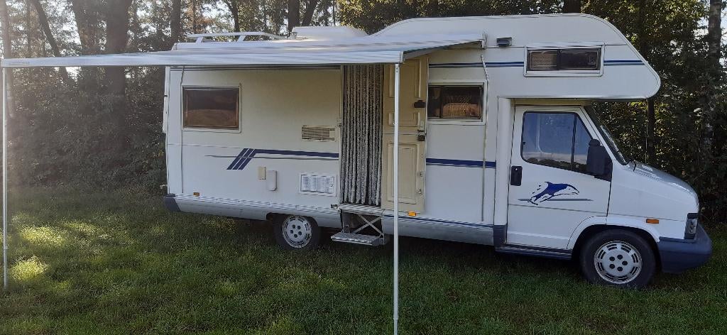 Camper Fiat turbodiesel 2.5 TDI 6 persoons, Caravans en Kamperen, Campers, Alkoof, Ringverwarming, Fiat, Koelkast
