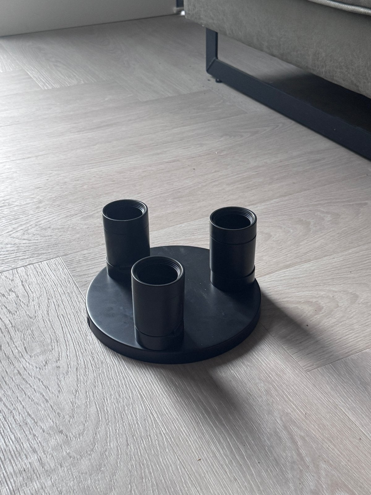 IKEA NYMÅNE plafondspot voor 3 spots GU10 zwart, Ophalen of Verzenden, Zo goed als nieuw, Metaal