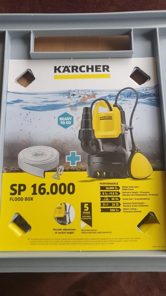 Kärcher dompelpomp sp 16.000 nieuw in doos, Tuin en Terras, Waterpompen, Nieuw, Dompelpomp, Ophalen